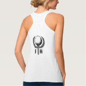 Elegant Gepersonaliseerd Golf Monogram Ontwerp Tanktop (Achterkant)