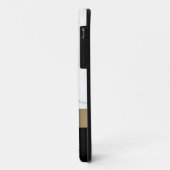 Elegant gepersonaliseerd goud wit marmer Case-Mate iPhone case (Achterkant/links)