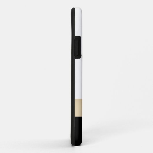 Elegant gepersonaliseerd goud wit marmer Case-Mate iPhone case (Achterkant/rechts)