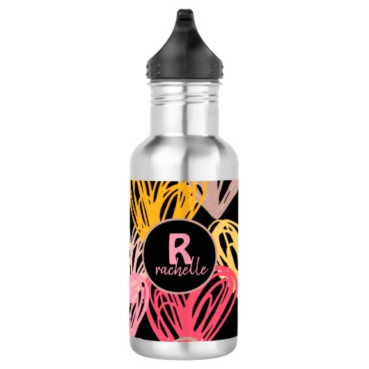 ELEGANT GEPERSONALISEERD HARTENPATROON WATERFLES  (Rechts)