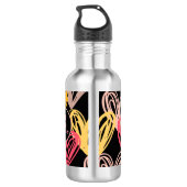 ELEGANT GEPERSONALISEERD HARTENPATROON WATERFLES  (Achterkant)