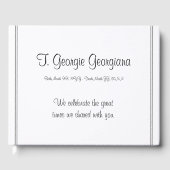 Elegant & Gepersonaliseerd Herinneringen gastenboe Gastenboek (Voorkant)