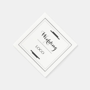Elegant Gepersonaliseerd Huwelijk  Aangepast Moder Servet