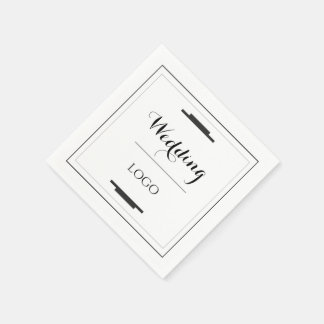 Elegant Gepersonaliseerd Huwelijk Aangepast Moder Servet