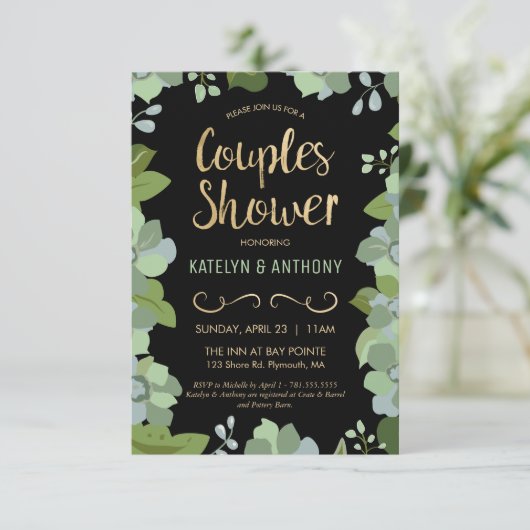 Elegant, Gepersonaliseerd Kaart (Staand voorkant)