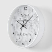 Elegant gepersonaliseerd marmeren Jubileum bruilof (Hoek)