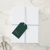 Elegant gepersonaliseerd met naam bruiloft dank u cadeaulabel (Met Touw)