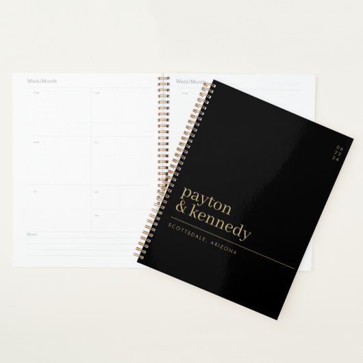 Elegant gepersonaliseerd met naam bruiloft plan ev planner (Display)
