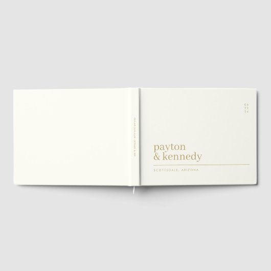 Elegant gepersonaliseerd met naam bruiloft recepti gastenboek (Volledig)