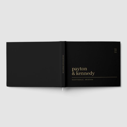 Elegant gepersonaliseerd met naam bruiloft recepti gastenboek (Volledig)