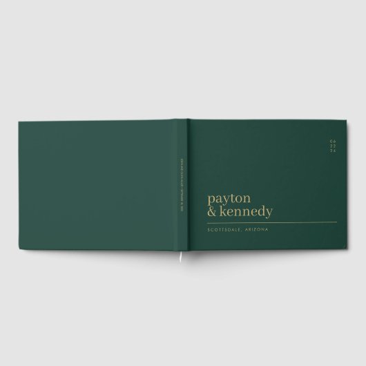 Elegant gepersonaliseerd met naam bruiloft recepti gastenboek (Volledig)