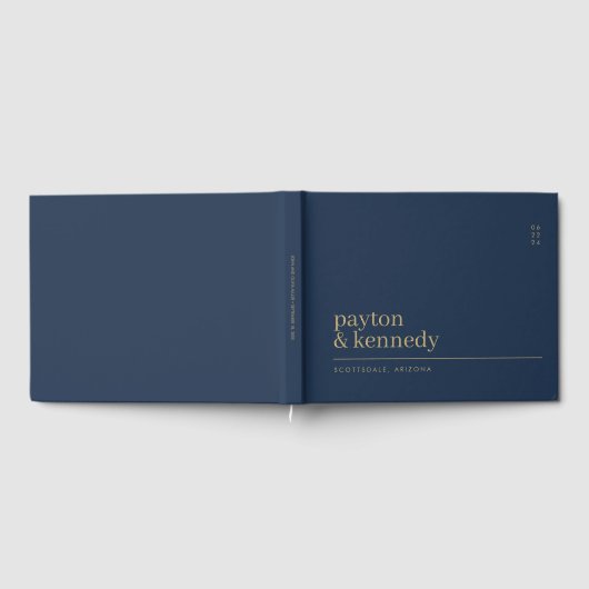 Elegant gepersonaliseerd met naam bruiloft recepti gastenboek (Volledig)