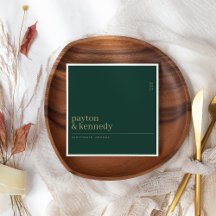 Elegant gepersonaliseerd met naam bruiloft recepti