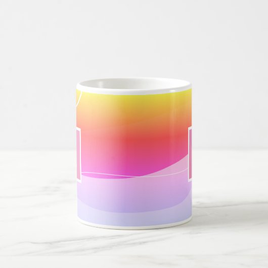 Elegant gepersonaliseerd monogram Initiaal Koffiemok (Center)