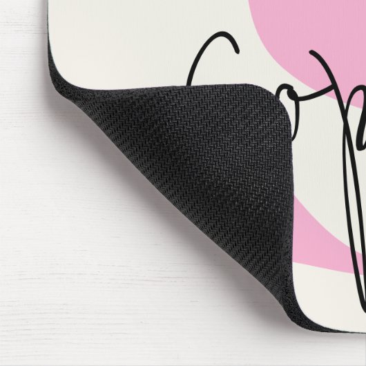 Elegant gepersonaliseerd monogram Muismat (Hoek)