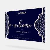 Elegant gepersonaliseerd Nikkah acryl bord (Hoek)