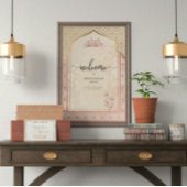 Elegant gepersonaliseerd Nikkah Welkom Acryl Bord