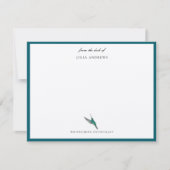 Elegant gepersonaliseerd notitiekaartje (Voorkant)