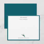 Elegant gepersonaliseerd notitiekaartje (Voorkant / Achterkant)