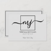 Elegant gepersonaliseerd notitiekaartje (Voorkant / Achterkant)