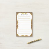 Elegant gepersonaliseerd om lijst te doen post-it® notes (Op bureau)