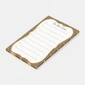 Elegant gepersonaliseerd om lijst te doen post-it® notes (Schuin)