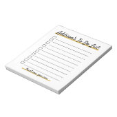 Elegant gepersonaliseerd om lijstblocnote te doen notitieblok (Linkerzijde)