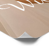 Elegant gepersonaliseerd paar foto Keepsake Roos Poster (Hoek)