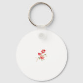 Elegant gepersonaliseerd paar / single naam floral sleutelhanger (Achterkant)