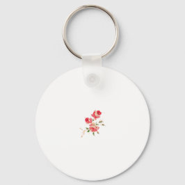 Elegant gepersonaliseerd paar / single naam floral sleutelhanger