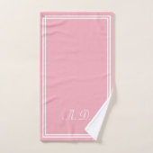 Elegant gepersonaliseerd roze bad handdoek (Handdoek)