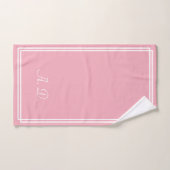Elegant gepersonaliseerd roze bad handdoek (Handdoek)