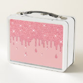 Elegant gepersonaliseerd roze glinsterend effect f (Achterkant)