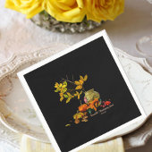 Elegant gepersonaliseerd Thanksgiving schilderij Servet