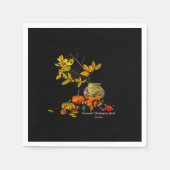 Elegant gepersonaliseerd Thanksgiving schilderij Servet (Voorkant)