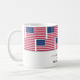 Elegant gepersonaliseerd USA AMERICAN FLAG Welcome Koffiemok