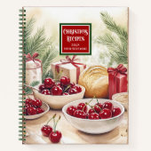 Elegant gepersonaliseerd vakantierecept tijdschrif notitieboek (Voorkant)