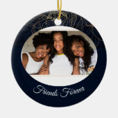 Elegant gepersonaliseerd vriendschap dag ornament (Voorkant)