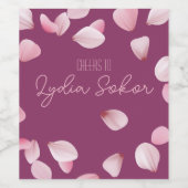 Elegant gepersonaliseerd wijnflesetiket wijn etiket (Enkel label)