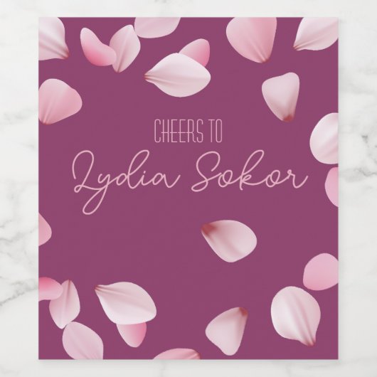 Elegant gepersonaliseerd wijnflesetiket wijn etiket (Enkel label)