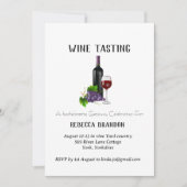 Elegant gepersonaliseerd wijnproeverij weekend kaart (Voorkant)