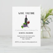 Elegant gepersonaliseerd wijnproeverij weekend kaart (Staand voorkant)