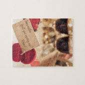 Elegant gepersonaliseerd wil je me trouwen? legpuzzel (Horizontaal)