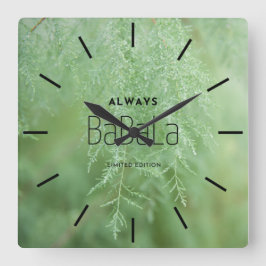 Elegant gepersonaliseerde acrylwandklok vierkante klok