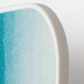 Elegant gepersonaliseerde Blue Ombre Texture Pickleball Paddle (Links Detail)