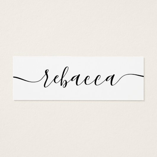 Elegant Gepersonaliseerde Boeken Bladwijzer Custom Mini Visitekaartjes (Achterkant)