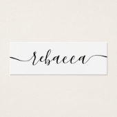 Elegant Gepersonaliseerde Boeken Bladwijzer Custom Mini Visitekaartjes (Voorkant)