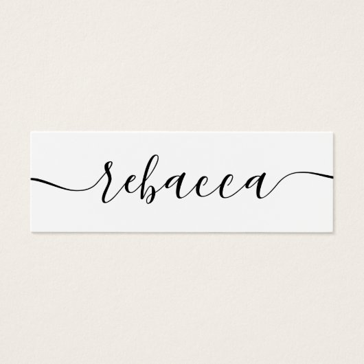 Elegant Gepersonaliseerde Boeken Bladwijzer Custom Mini Visitekaartjes (Voorkant)