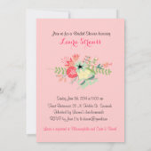 Elegant gepersonaliseerde bridale doucheuitnodigin kaart (Achterkant)