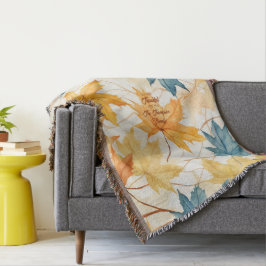 Elegant gepersonaliseerde esdoorn verlaat Thanksgi Deken